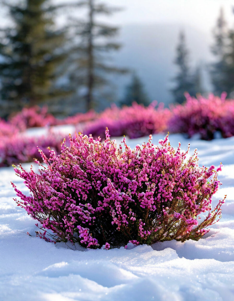Зимнее вдохновение: как вереск превращает сад в сказку
