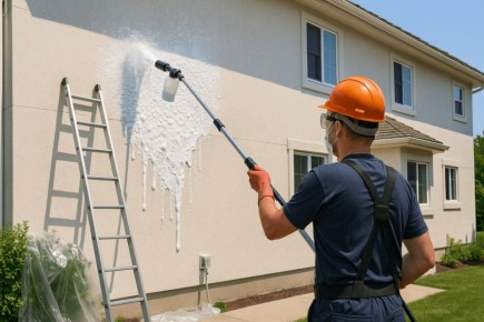 Как эффективно помыть фасад дома: подробное руководство