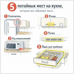 Где прячется грязь в идеальной кухне?