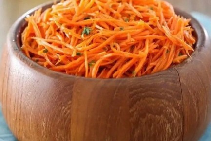 Сочной хрустящей моркови по-корейски с терияки