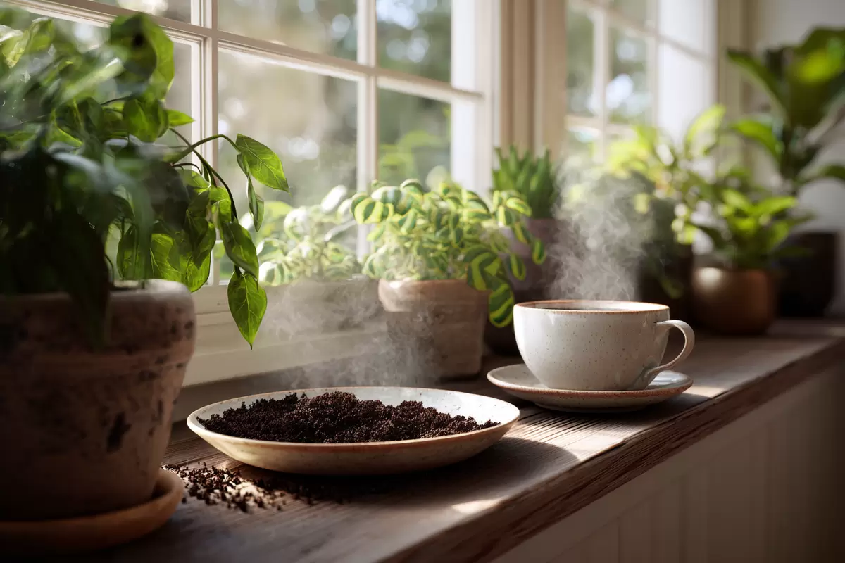 Кофейный жмых: экологичное удобрение для комнатных растений