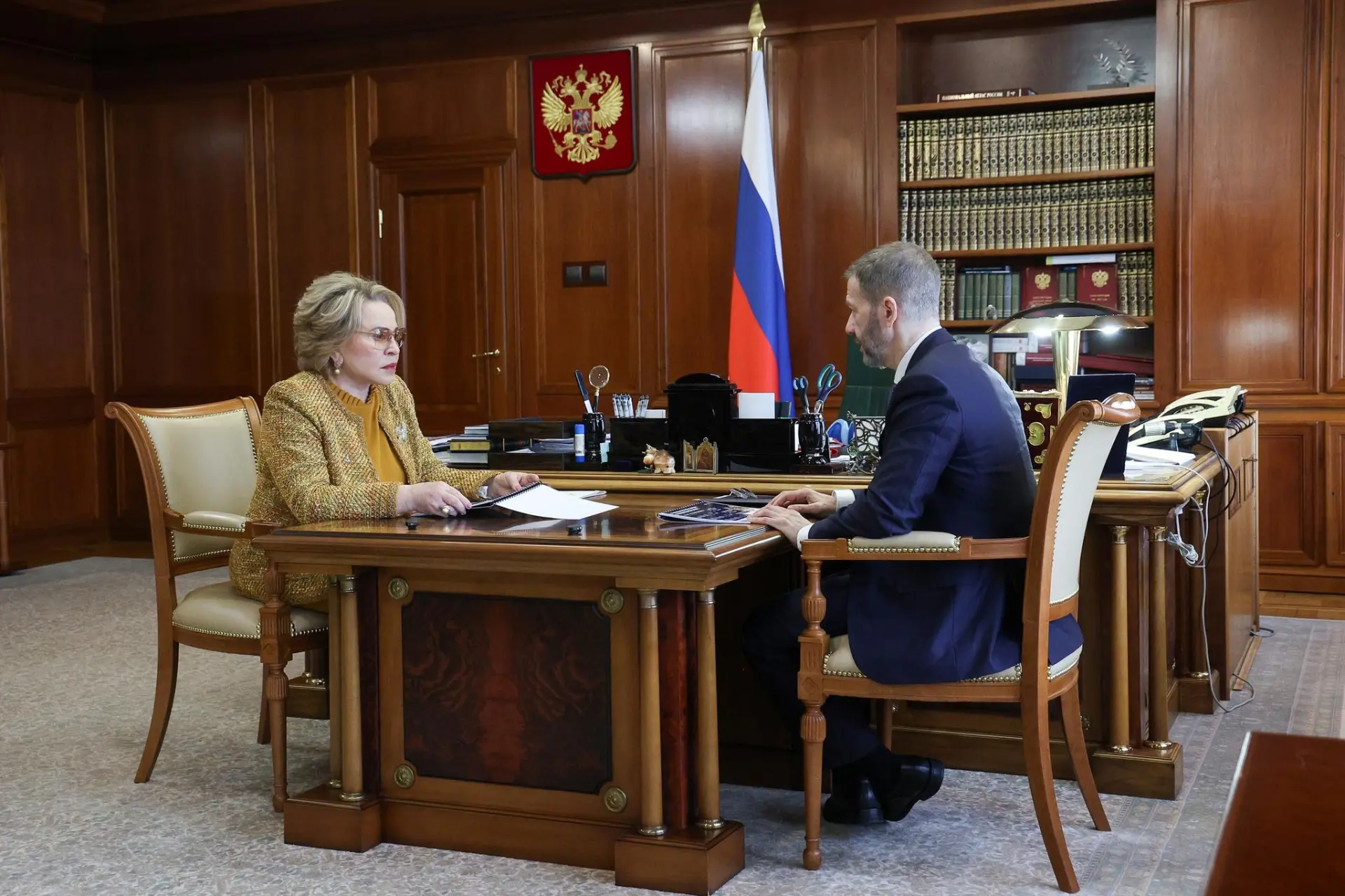 Председатель Совета Федерации Валентина Матвиенко высоко оценила результаты работы Правительства Чукотки по поддержке семей