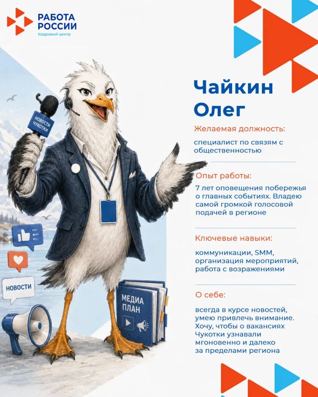 ВЫБИРАЕМ МАСКОТА КАДРОВОГО ЦЕНТРА ЧУКОТКИ! ВЫБИРАЕМ МАСКОТА КАДРОВОГО ЦЕНТРА ЧУКОТКИ!