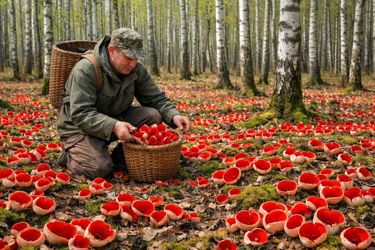 Саркосцифа: Удивительный гриб с эльфийской аурой