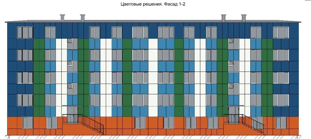 В поселке Провидения выполняют капремонт фасада дома на улице Полярная В поселке Провидения выполняют капремонт фасада дома на улице Полярная