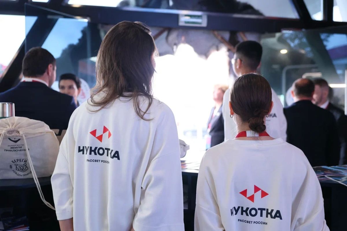 Павильон Чукотки стал одним из самых популярных на выставке «Улица Дальнего Востока» в рамках ВЭФ 2026 Павильон Чукотки стал одним из самых популярных на выставке «Улица Дальнего Востока» в рамках ВЭФ 2026