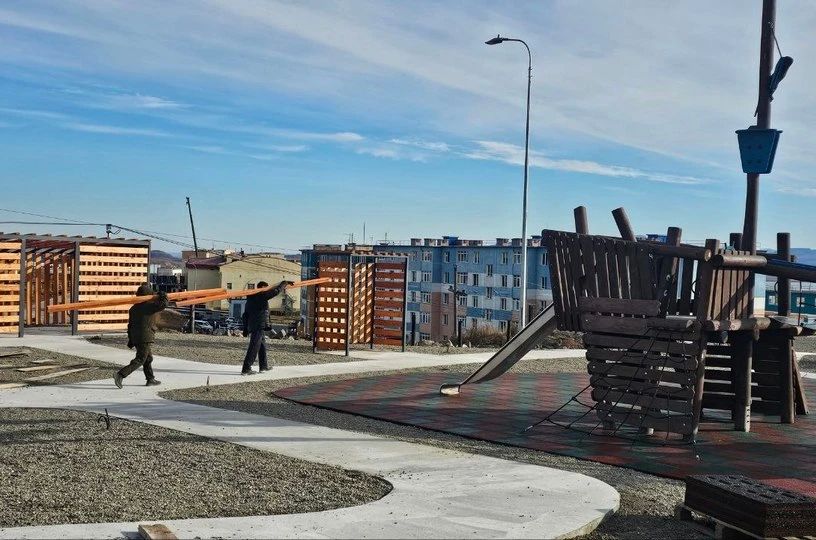 Благоустройство зоны отдыха на горе Верблюжья в Анадыре завершат до конца года, сообщает ИА "Чукотка" Благоустройство зоны отдыха на горе Верблюжья в Анадыре завершат до конца года, сообщает ИА "Чукотка"