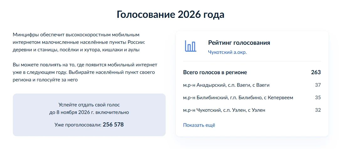 Приглашаем жителей Чукотки принять участие в важном голосовании! Приглашаем жителей Чукотки принять участие в важном голосовании!