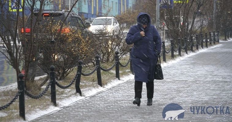 24 октября округе будет облачно, возможен снег, на востоке с дождем, сообщает ИА "Чукотка"